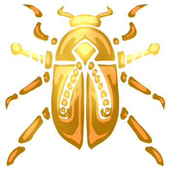 Gold Bugfinder Icon